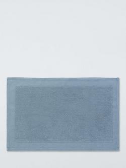 John Lewis Micro-Fresh Soft and Silky Bath Mat, Pacific Blue