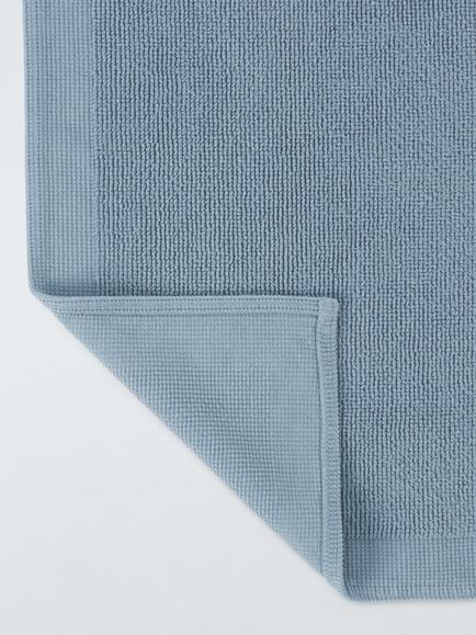 John Lewis Micro-Fresh Soft and Silky Bath Mat - view 2, Pacific Blue