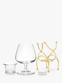 Bar Originale Brandy Glass & Warmer Gift Set, Gold - view 2, Gold