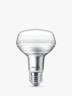 Philips 4W ES LED Non-Dimmable R80 Reflector Bulb, Warm White, 