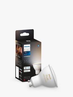 Philips Hue White Ambiance Wireless Lighting Smart LED Light Bulb with Bluetooth, 5W GU10 Bulb, Single