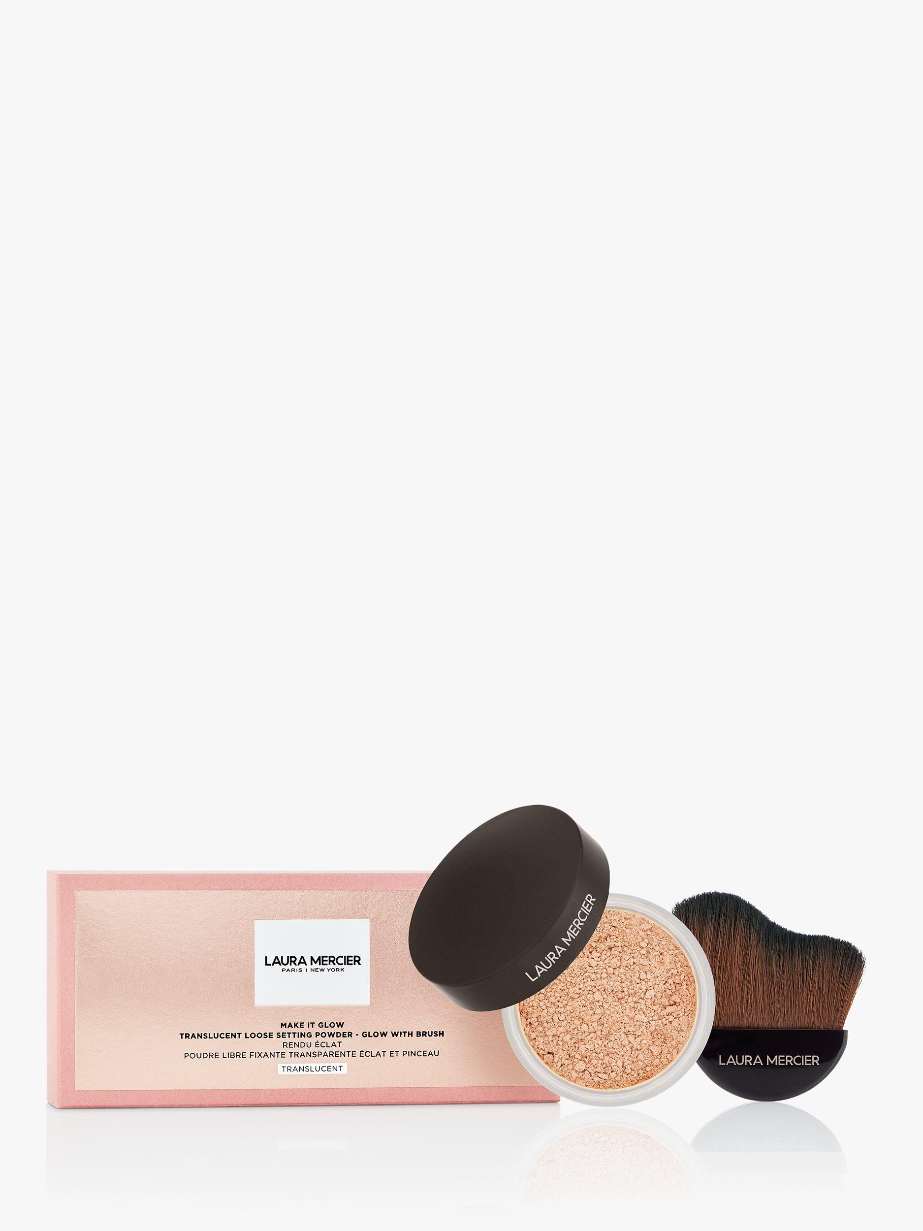 Laura Mercier Make it Glow Translucent Loose Setting Powder - Glow with Brush, Translucent