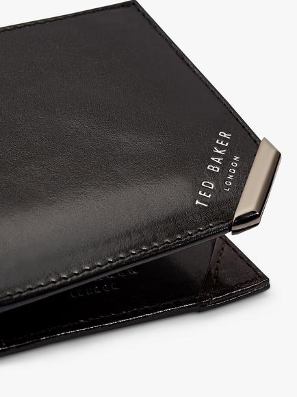 Ted Baker Korning Leather Bifold Wallet, Brown - view 2, Brown
