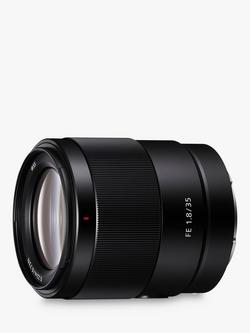 Sony SEL35F18F FE 35mm f/1.8 Prime Lens, Black