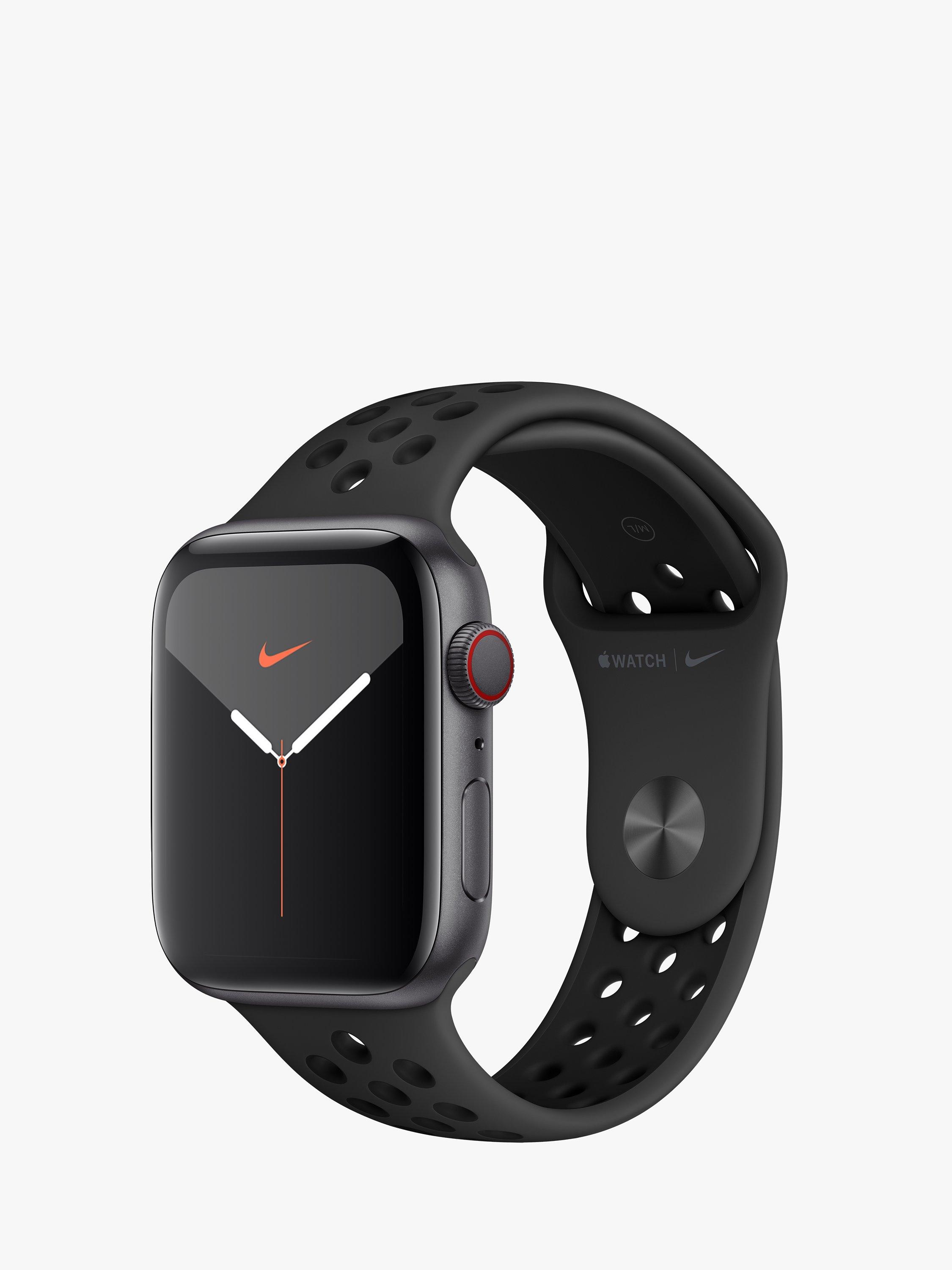 Apple Watch Nike Series 5 GPS Cellular 44mm Space Grey Aluminium Case with Anthracite Black Nike Sport Band S M M L