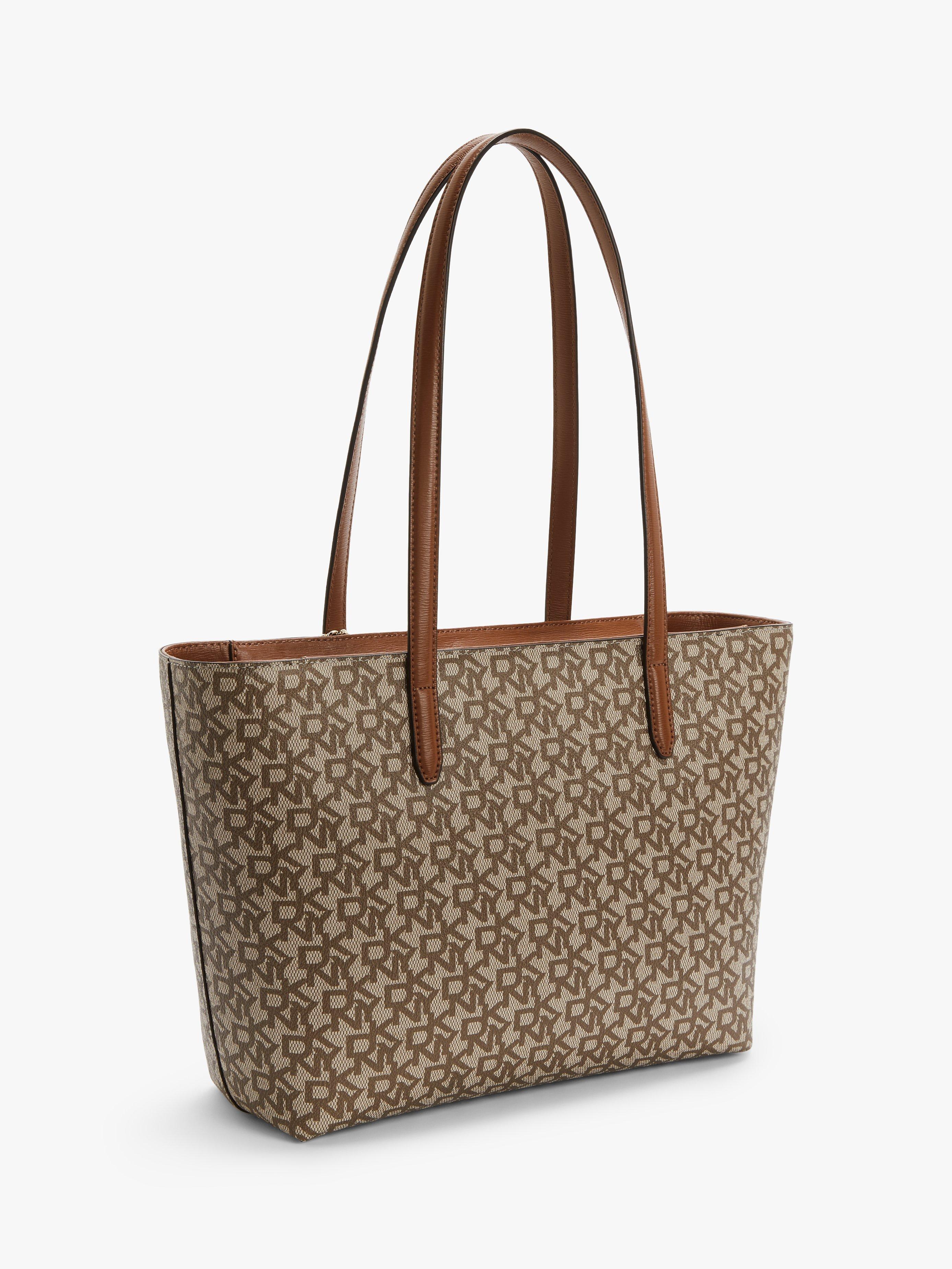 DKNY Bryant Logo Tote Bag Chino Caramel