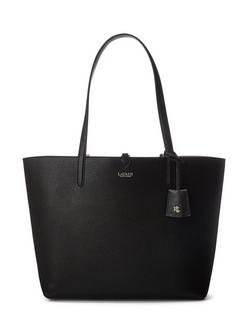 Lauren Ralph Lauren Reversible Tote Bag, Black/Taupe