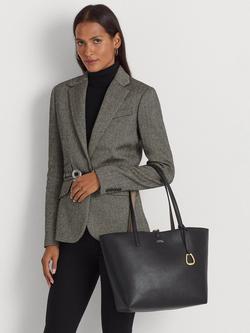 Lauren Ralph Lauren Reversible Tote Bag - view 2, Black/Taupe