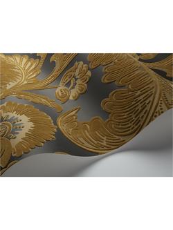 Cole & Son Fanfare Flock Wallpaper - view 2, 116/7027