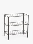 John Lewis Narrow Shoe Rack, Grey