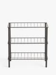 John Lewis Narrow Shoe Rack, Grey