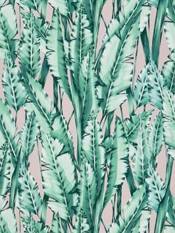 Osborne & Little Tiger Leaf Wallpaper - view 2, Green W7333-01