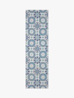 Osborne & Little Rosetta Wallpaper, Blue W7337-03