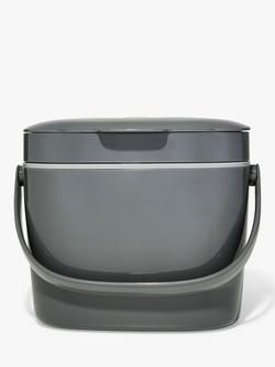 OXO Compost Large Food Waste Caddy, Grey / Mineral, 6.6L, Grey / Mineral