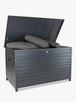 KETTLER Large Aluminium Garden Cushion Storage Box, Anthracite - view 2, Anthracite