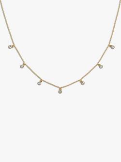 Melissa Odabash Crystal Drop Chain Necklace, Gold