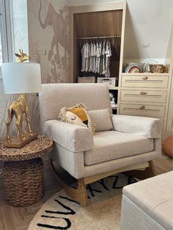 Gaia Baby Serena Nursing Rocking Chair - view 2, Oat