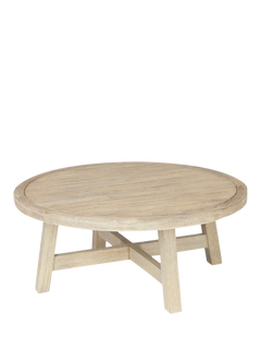 KETTLER Cora Round Garden Coffee Table, FSC-Certified (Acacia Wood), Natural