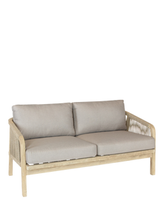 KETTLER Cora Rope 2 Seat Garden Lounging Sofa, FSC-Certified (Acacia Wood), Natural