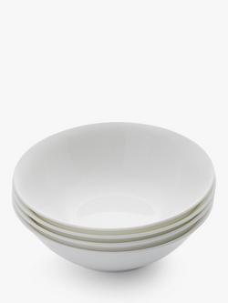 Royal Worcester Serendipity Bone China Cereal Bowls, 16cm, Set of 4, White, White