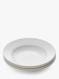 Royal Worcester Serendipity Bone China Soup Bowls, 23.5cm, Set of 4, White, White