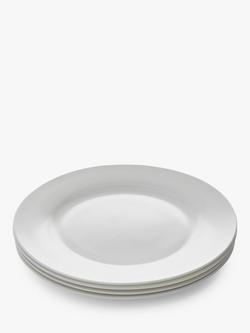 Royal Worcester Serendipity Bone China Dinner Plates, 27cm, Set of 4, White, White