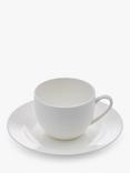 Royal Worcester Serendipity Bone China Teacup & Saucer, 220ml, Set of 4, White