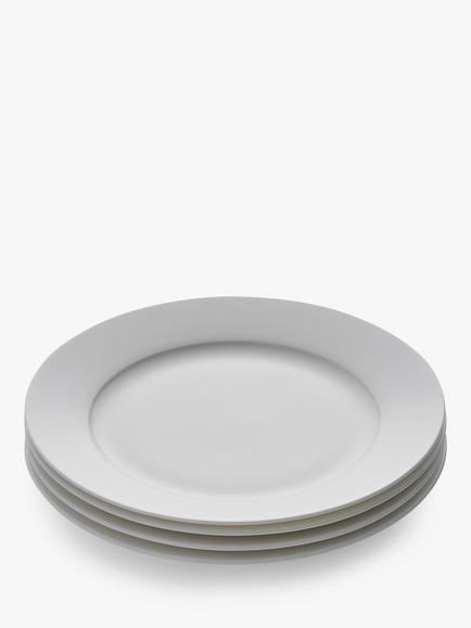 Royal Worcester Serendipity Bone China Dessert Plates, 22cm, Set of 4, White, White