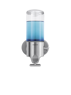 Simplehuman Wall Mounted Shower Soap Pump Dispenser, Single, Grey