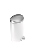 simplehuman Semi-Round Bathroom Pedal Bin, 6L