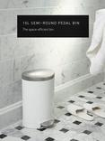 simplehuman Semi-Round Bathroom Pedal Bin, 6L