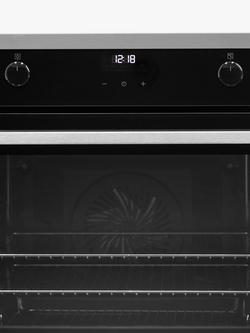 John Lewis JLBIOS641 Built In Electric Single Oven, Black - view 2, Black