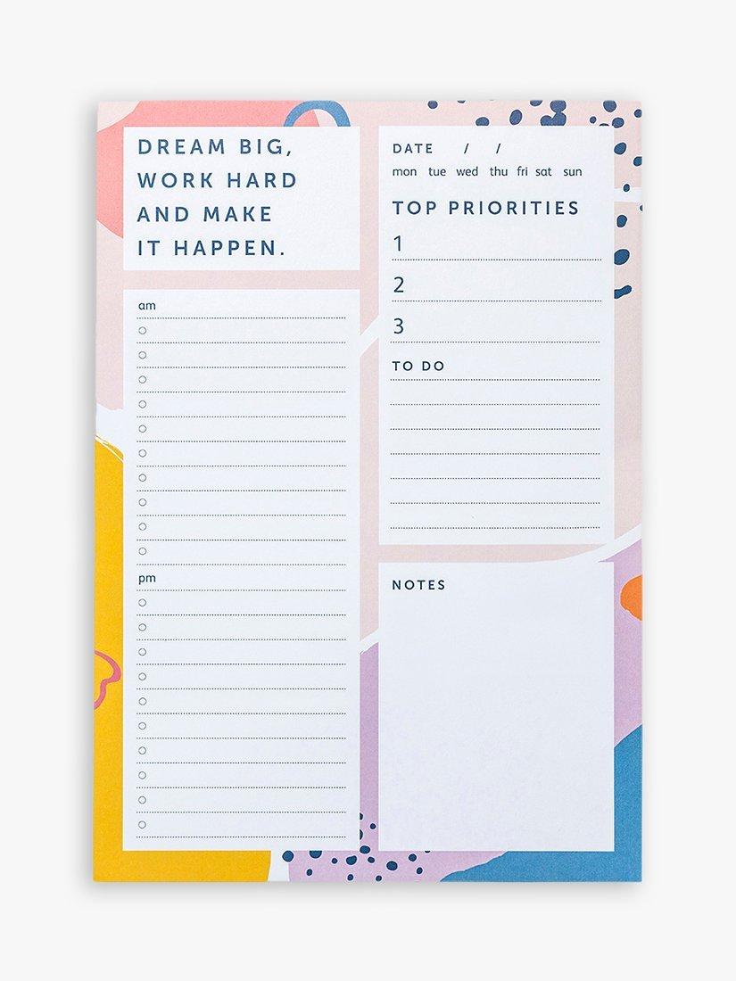 Busy B A5 Geometric List & Reminders Pad