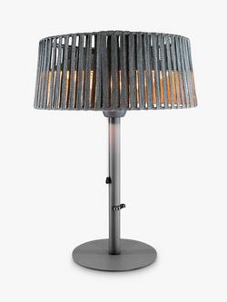 KETTLER Kalos Plush Table Top Electric Patio Heater, Grey, Grey