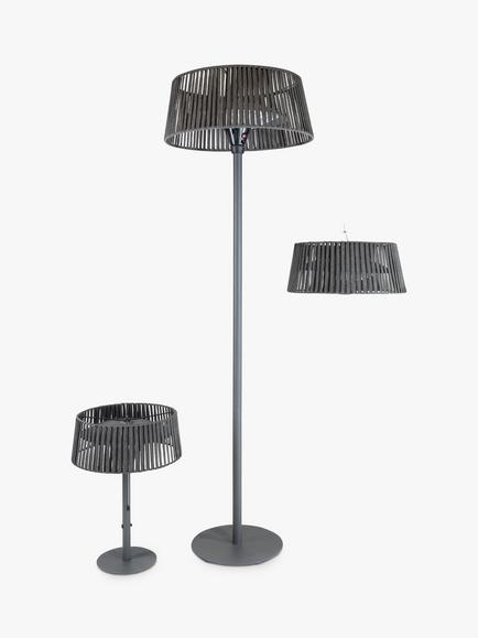 KETTLER Kalos Plush Table Top Electric Patio Heater, Grey - view 2, Grey