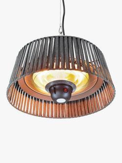 KETTLER Kalos Plush Hanging Pendant Electric Patio Heater, Grey, Grey