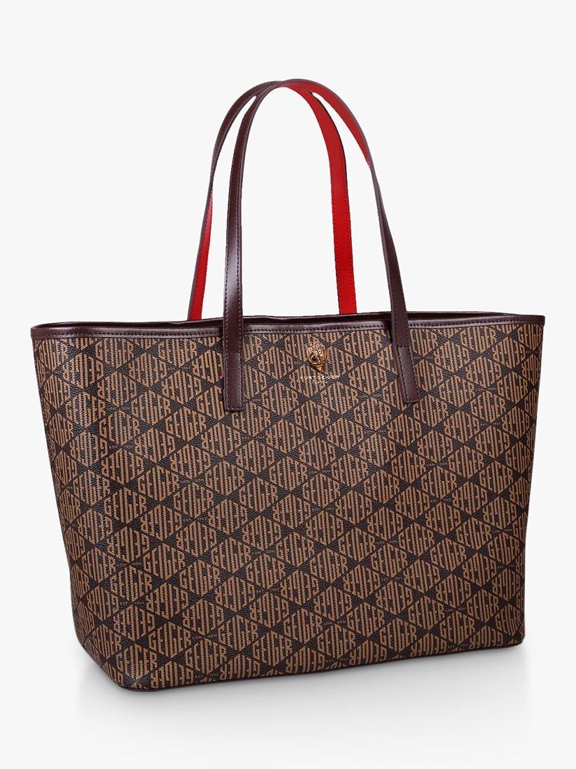 Product image 2 of 5, which shows Kurt Geiger London Monogram Richmond Shopper Bag, Brown