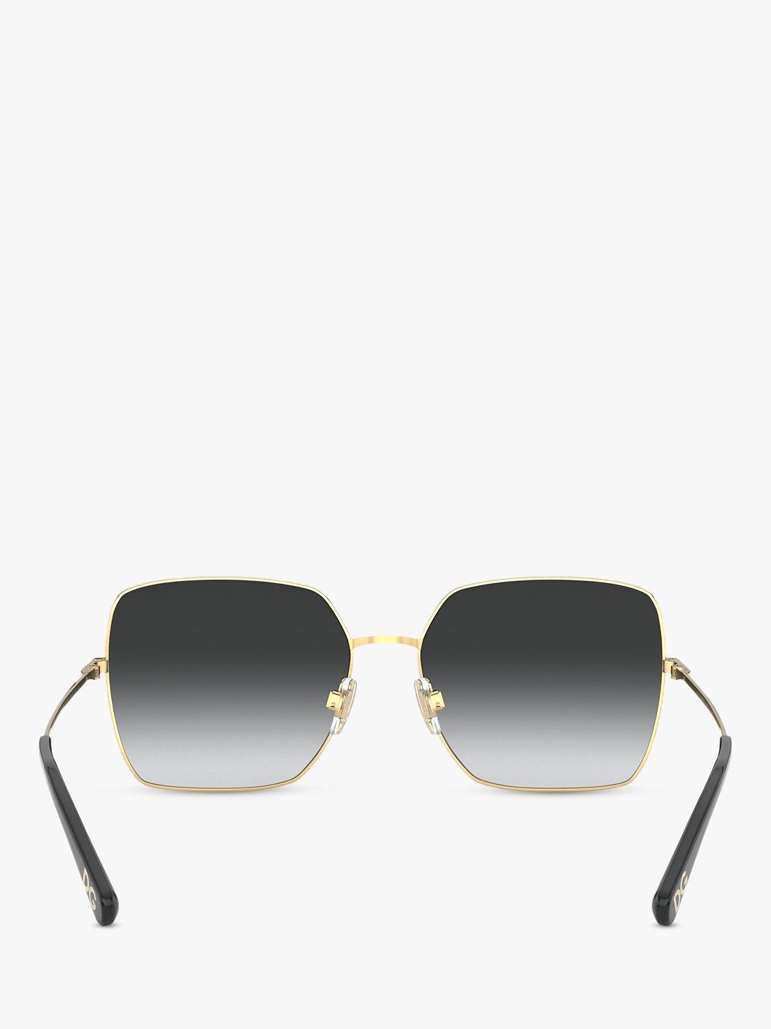 Dolce & Gabbana DG2242 Women's Square Sunglasses, Gold/Black