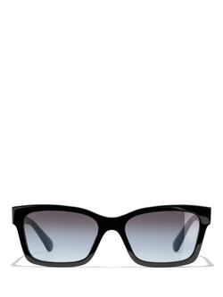 CHANEL Square Sunglasses CH5417 Black - view 2, Black