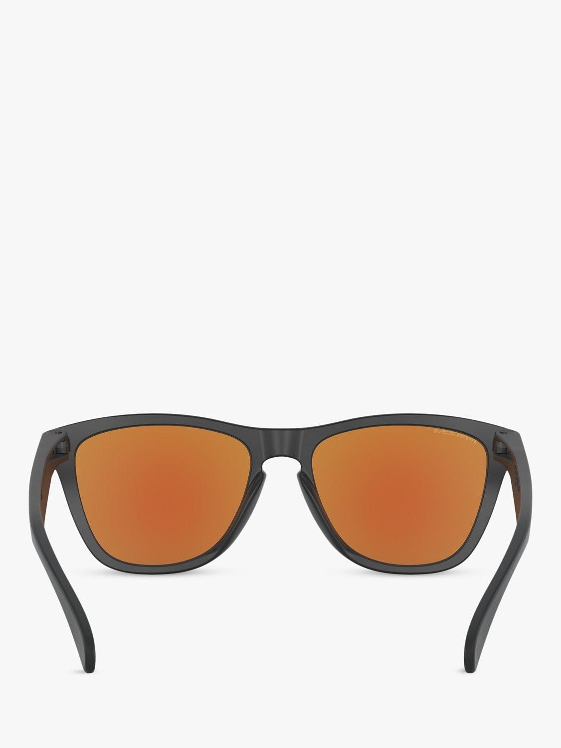 Product image 7 of 11, which shows Oakley OO9013 Men's Frogskins Prizm Square Sunglasses, Matte Black/Mirror Purple