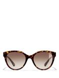 CHANEL Oval Sunglasses CH5414 Dark Havana/Beige