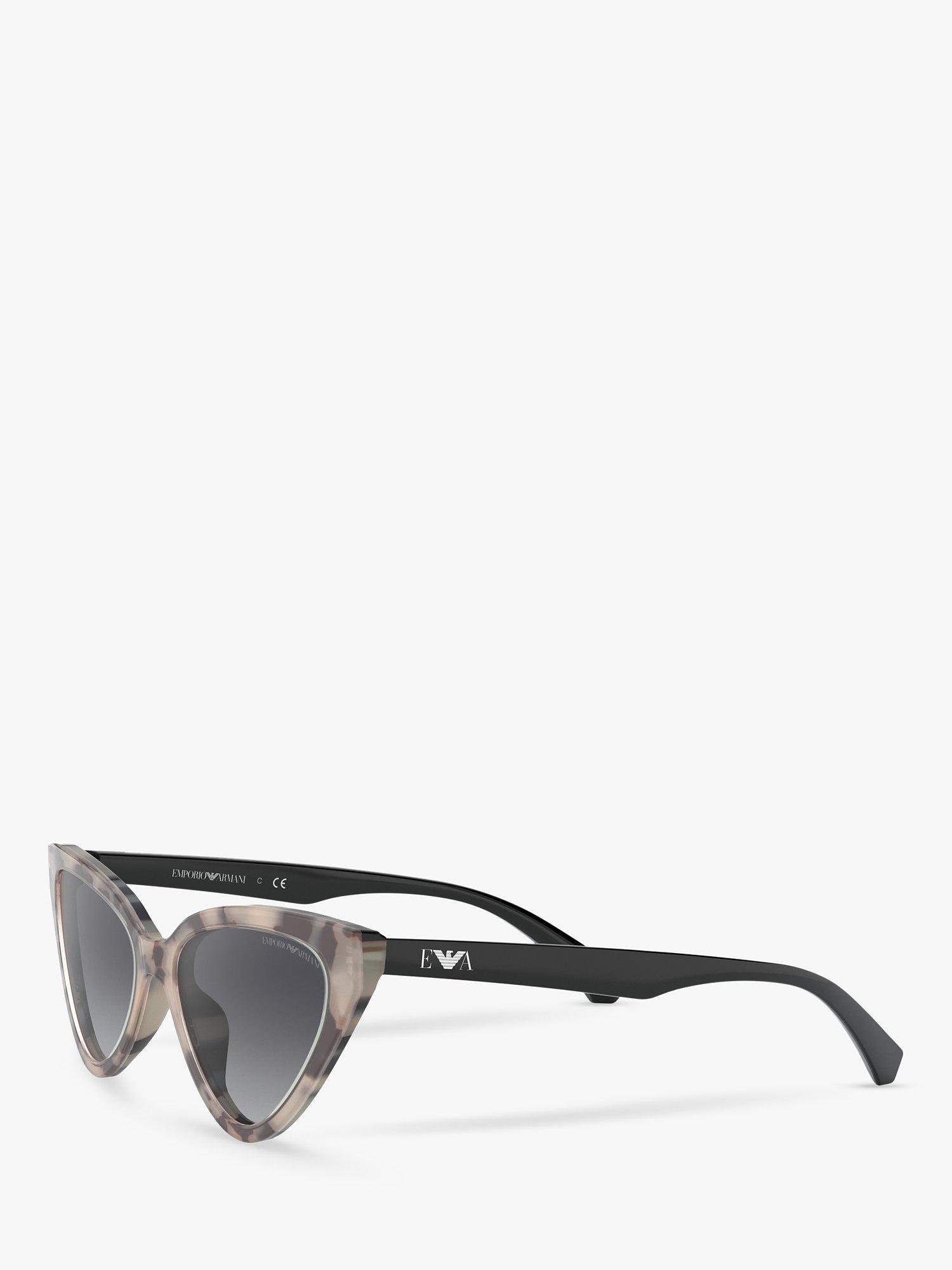 Product image 2 of 11, which shows Emporio Armani EA4136 Women's Cat's Eye Sunglasses, Pink Havana/Grey Gradient