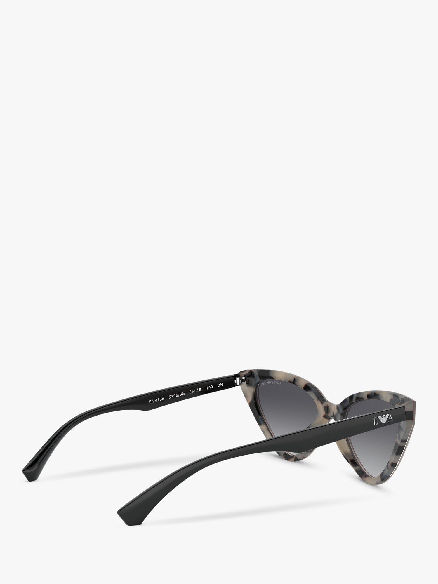 Product image 9 of 11, which shows Emporio Armani EA4136 Women's Cat's Eye Sunglasses, Pink Havana/Grey Gradient