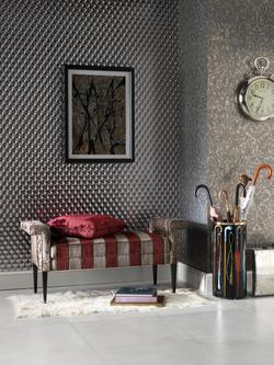 Osborne & Little Rombico Wallpaper, W6037-01 - view 2, Metallics W6037-01