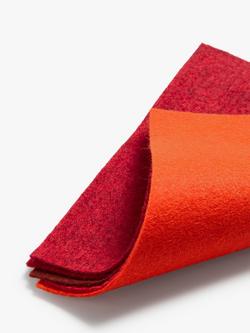 Habico Felt Fabric Square, Pack of 10, Red - view 2, Red