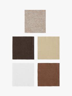 Habico Felt Fabric Square, Pack of 10, Natural, Natural