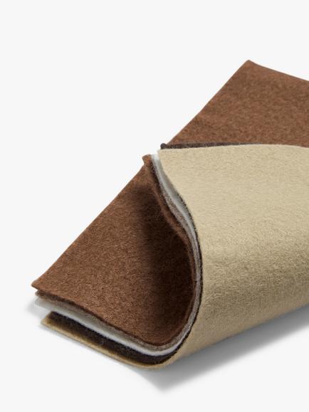 Habico Felt Fabric Square, Pack of 10, Natural - view 2, Natural