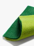 Habico Felt Fabric Square, Pack of 10, Green