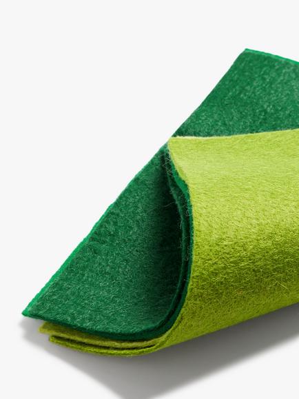 Habico Felt Fabric Square, Pack of 10, Green - view 2, Green