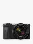 Sony A6600 Compact System Camera with 18-135mm OSS Lens, 4K Ultra HD, 24.2MP, OLED Viewfinder, Wi-Fi, Bluetooth, NFC, 3" Tilting Touch Screen, Black